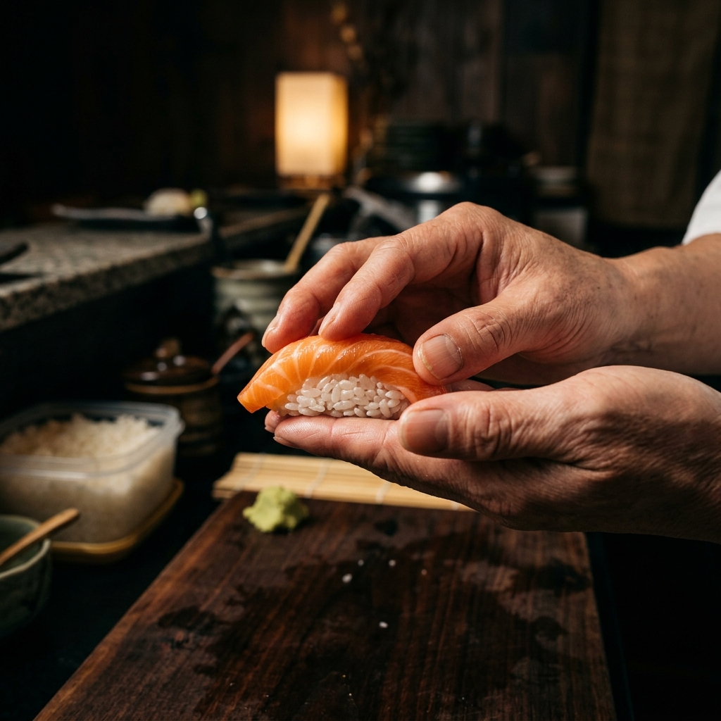 Nigiri pressing gesture