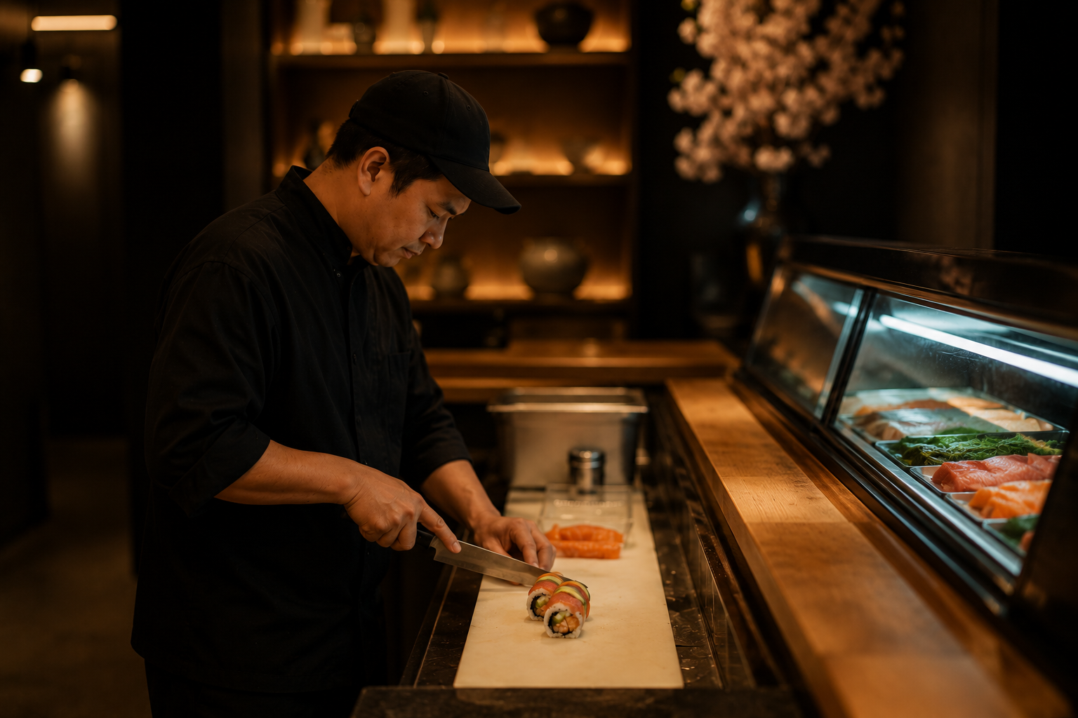 Chef Alex Tran at work